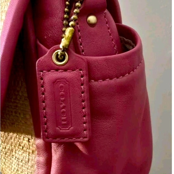 Coach Parker Straw Handbag EUC - Picture 4 of 7